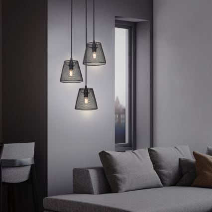 Briloner 4074-035 - Chandelier on a string TAUNUS 3xE14/40W/230V rubber tree