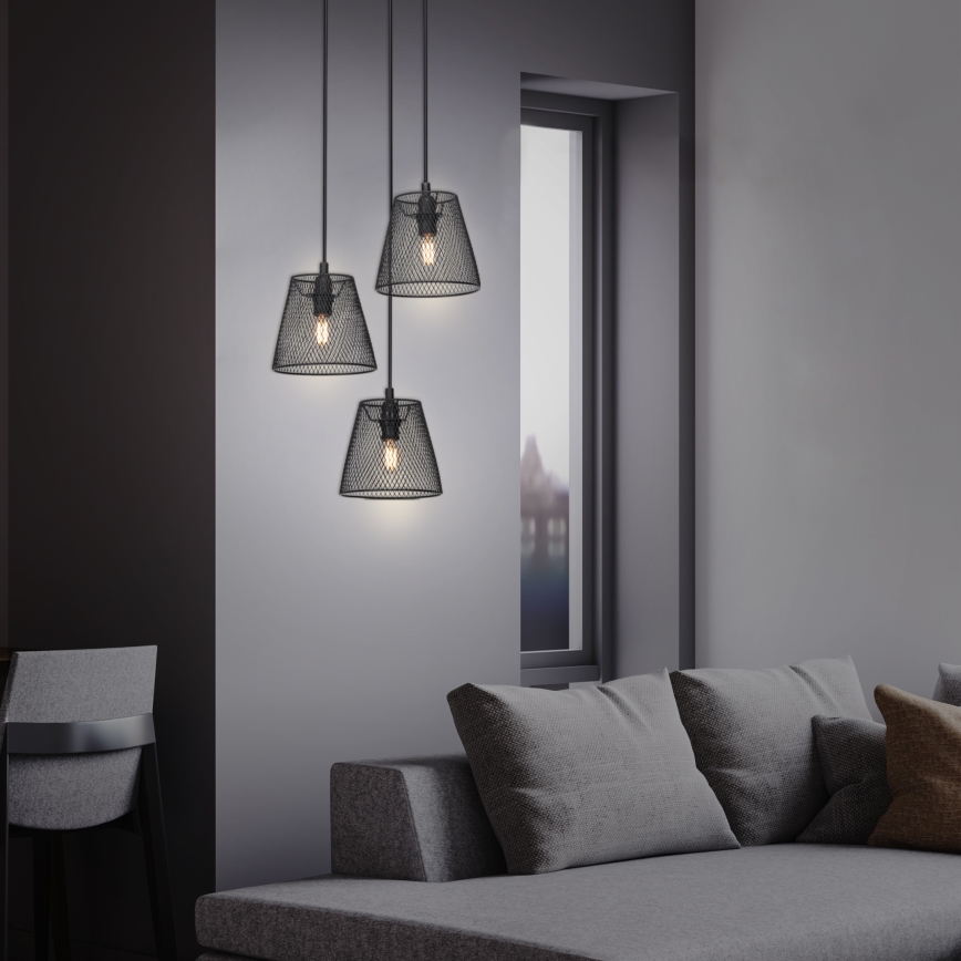Briloner 4074-035 - Chandelier on a string TAUNUS 3xE14/40W/230V rubber tree