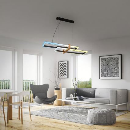 Briloner 4768015 - Dimmable LED pendant light on cable LED/44W/230V 2700-6500K + remote control