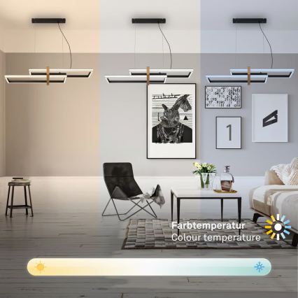 Briloner 4768015 - Dimmable LED pendant light on cable LED/44W/230V 2700-6500K + remote control