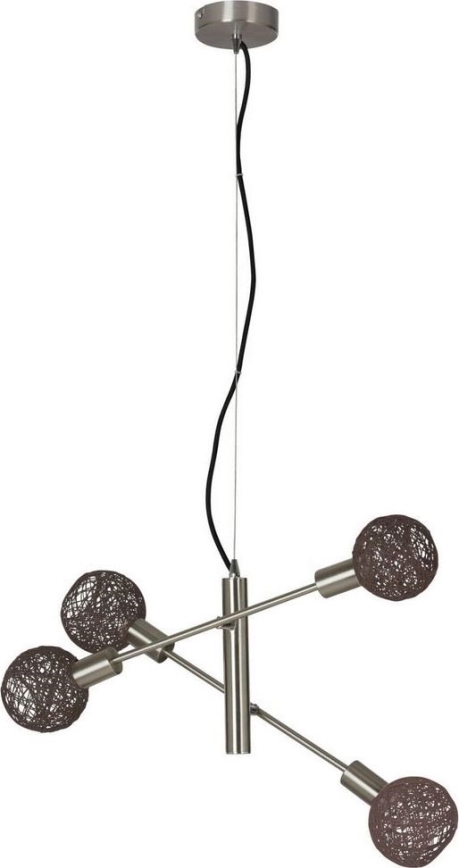 Briloner 4814-042 - Chandelier on a string NATURE 5xE14/5,5W/230V