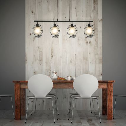 Briloner 4871-045 - Cable-suspended chandelier 4xE27/60W/230V