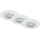 Briloner 6994-036 - Set of 3 LED Bathroom Recessed Downlights LED/5W/230V IP44