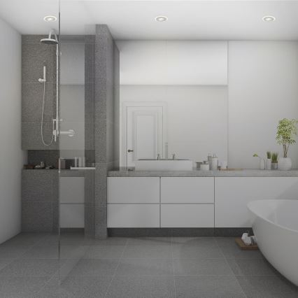 Briloner 7039034 - Set of 3 LED bathroom recessed ceiling lights 3xLED/5W/230V IP44 matte chrome