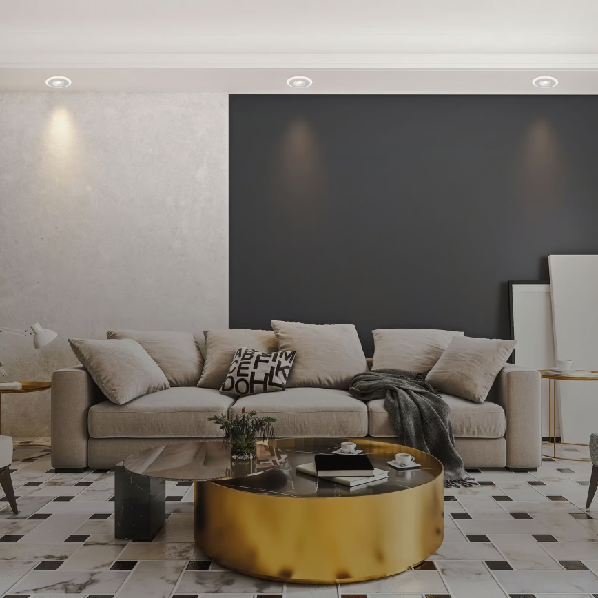 Briloner 7039034 - Set of 3 LED bathroom recessed downlights LED/5W/230V IP44 Matte Chrome