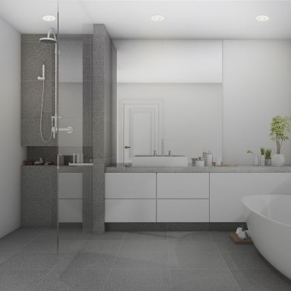 Briloner 7039036 - Set of 3 LED bathroom recessed downlights LED/5W/230V IP44 white