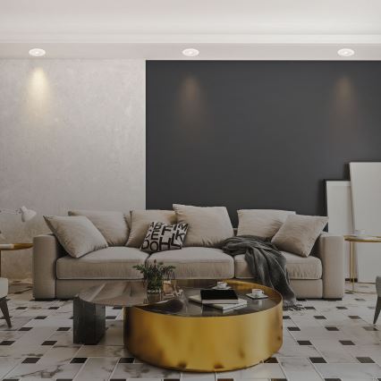 Briloner 7039036 - Set of 3 LED bathroom recessed downlights LED/5W/230V IP44 white