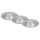 Briloner 7041-034 - SET 3x LED Bathroom recessed light LED/4,9W/230V IP44 silver
