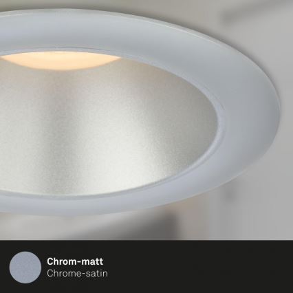 Briloner 7041-034 - SET 3x LED Bathroom recessed light LED/4,9W/230V IP44 silver