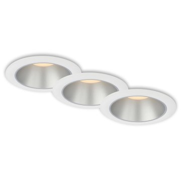 Briloner 7041-036 - SET 3x LED Bathroom recessed light LED/4,9W/230V IP44 white