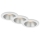 Briloner 7041-036 - SET 3x LED Bathroom recessed light LED/4,9W/230V IP44 white