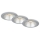 Briloner 7042-034 - SET 3x Bathroom recessed light 1xGU10/9W/230V IP23 silver