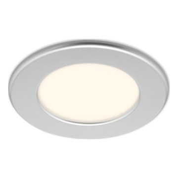 Briloner 7049014 - Dimmable LED recessed bathroom downlight LED/6W/230V 3000K IP44 matte chrome