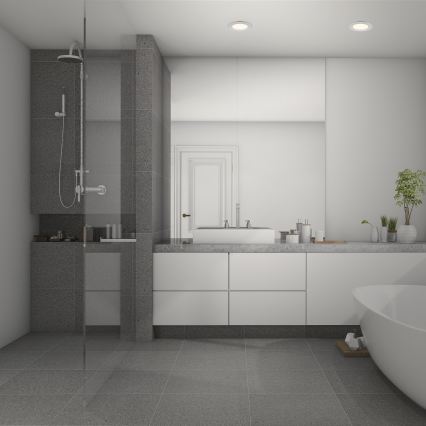 Briloner 7049014 - Dimmable LED recessed bathroom downlight LED/6W/230V 3000K IP44 matte chrome