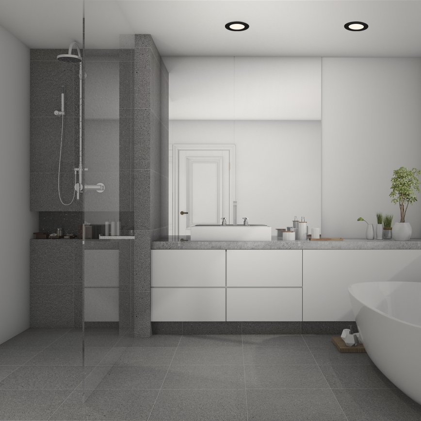 Briloner 7049015 - Dimmable LED Bathroom Recessed Downlight LED/6W/230V 3000K IP44 Black