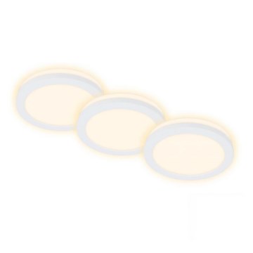 Briloner 7055-036 - SET 3x LED Bathroom recessed light LED/3W/230V IP44
