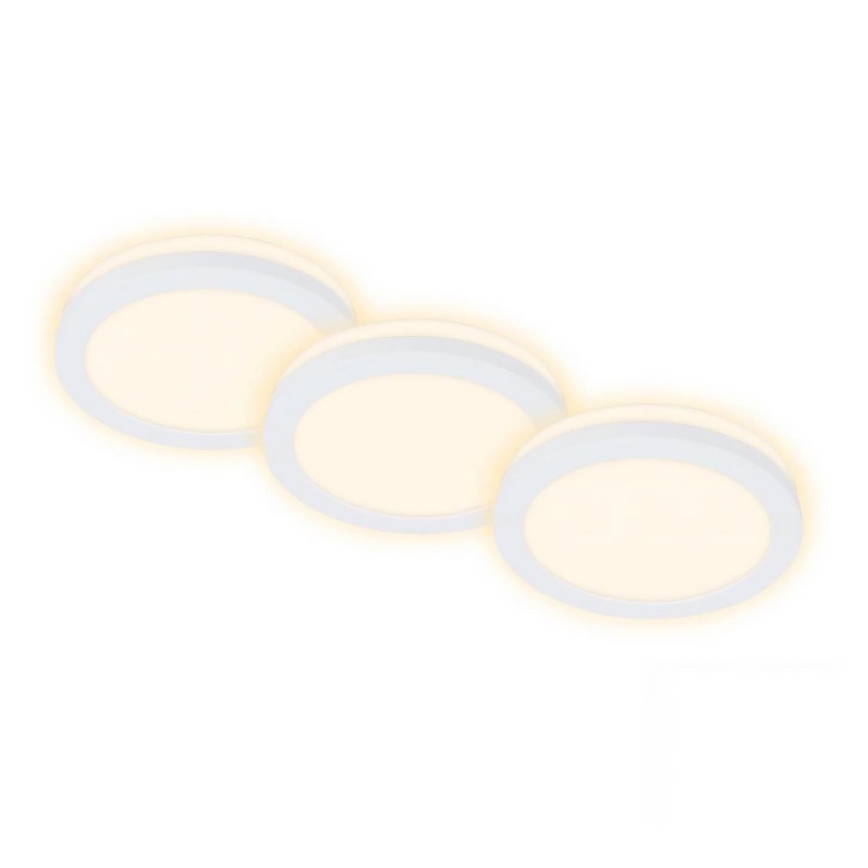 Briloner 7055-036 - SET 3x LED Bathroom recessed light LED/3W/230V IP44