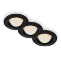 Briloner 7056-035 - SET 3x LED Bathroom recessed light LED/3W/230V IP44