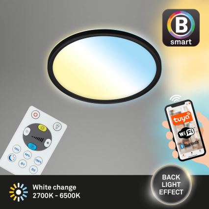 Briloner 7058-015 - LED Dimmable light SLIM LED/18W/230V 2700-6500K Wi-Fi Tuya + remote control
