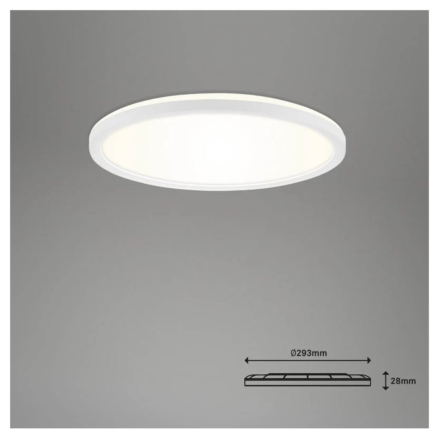 Briloner 7058-016 - LED Dimmable light SLIM LED/18W/230V 2700-6500K Wi-Fi Tuya + remote control