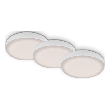 Briloner 7061-436 - SET 3x LED Bathroom recessed light LED/3W/230V IP44