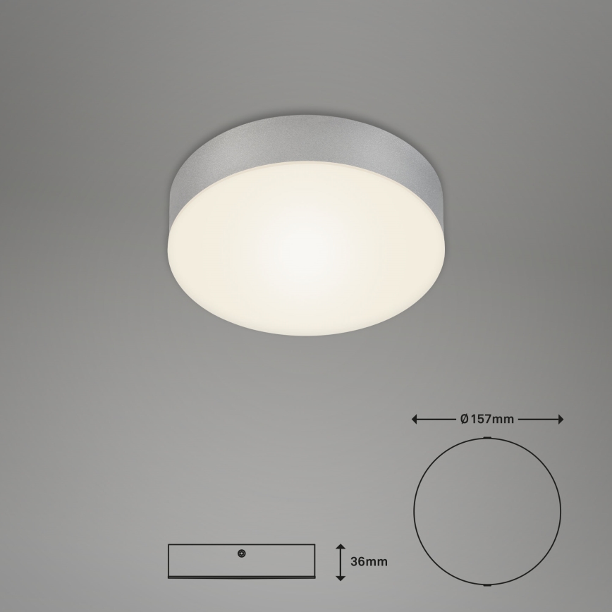 Briloner 7064014 - LED Ceiling light FLAME LED/11W/230V silver