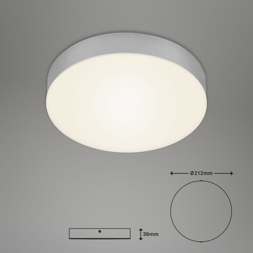 Briloner 7065-014 - LED Ceiling light FLAME LED/16W/230V silver