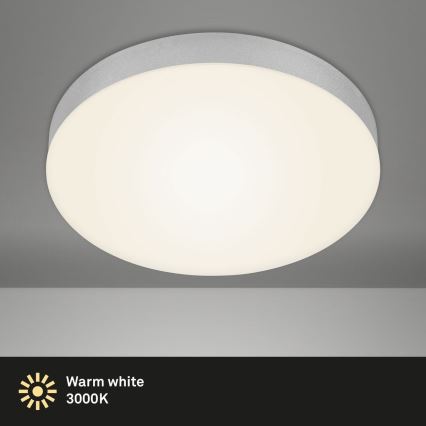 Briloner 7066-014 - LED Ceiling light FLAME LED/21W/230V 3000K silver d. 28,7 cm