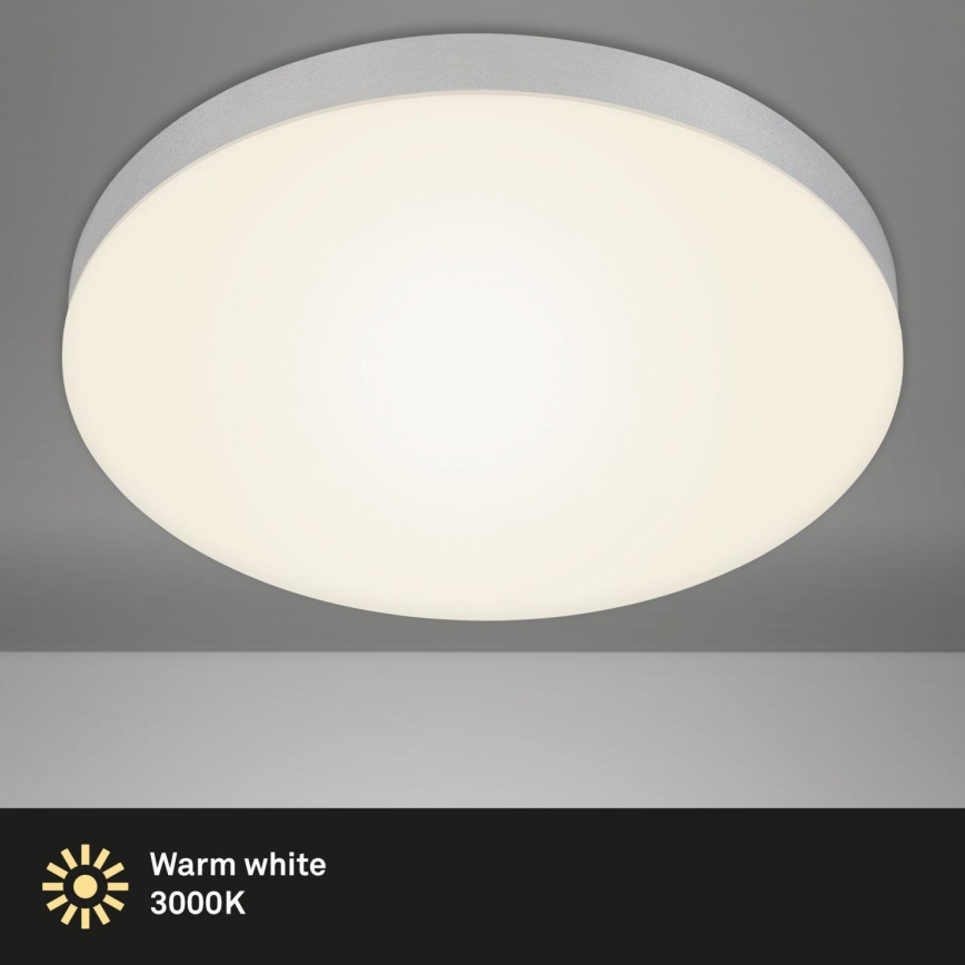 Briloner 7068-014 - LED Ceiling light FLAME LED/24,5W/230V 3000K d. 38 cm silver