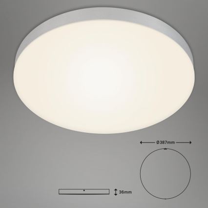 Briloner 7068-014 - LED Ceiling light FLAME LED/24,5W/230V 3000K d. 38 cm silver