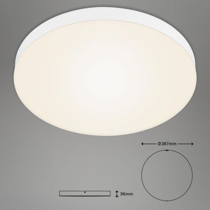 Briloner 7068-016 - LED Ceiling light FLAME LED/24,5W/230V 3000K d. 38 cm white
