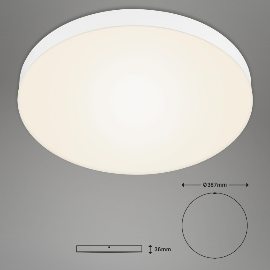 Briloner 7068-016 - LED Ceiling light FLAME LED/24,5W/230V 3000K d. 38 cm white