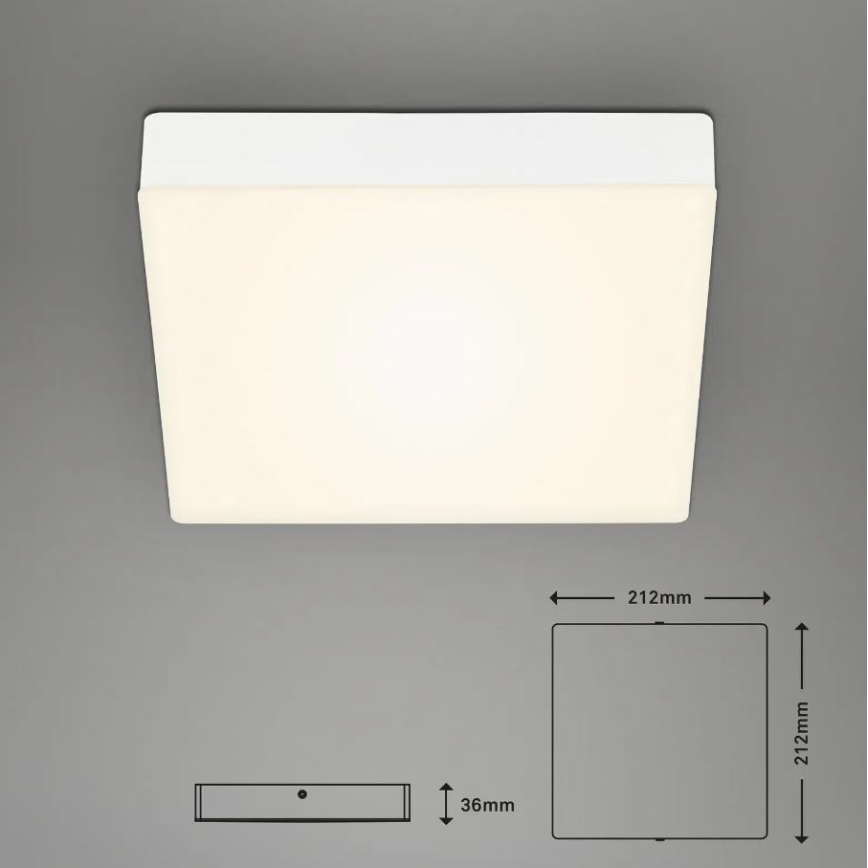 Briloner 7070-016 - LED Ceiling light FLAME LED/16W/230V white