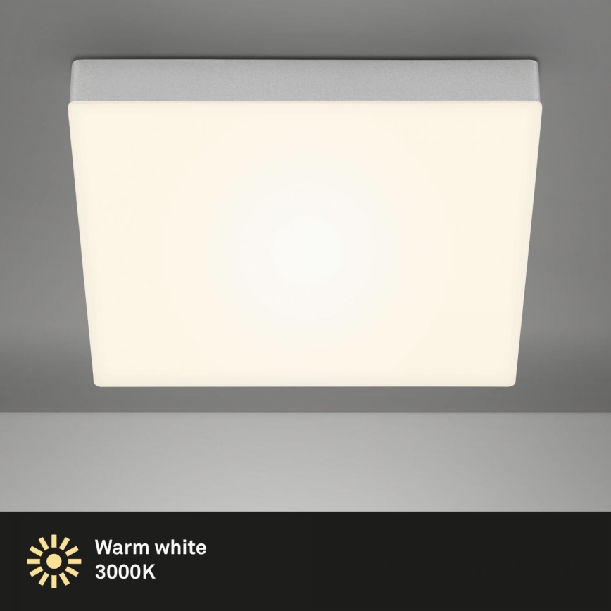 Briloner 7071-014 - LED Ceiling light FLAME LED/21W/230V 3000K 28,7x28,7 cm silver