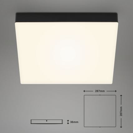 Briloner 7071015 - LED Ceiling light FLAME LED/21W/230V black