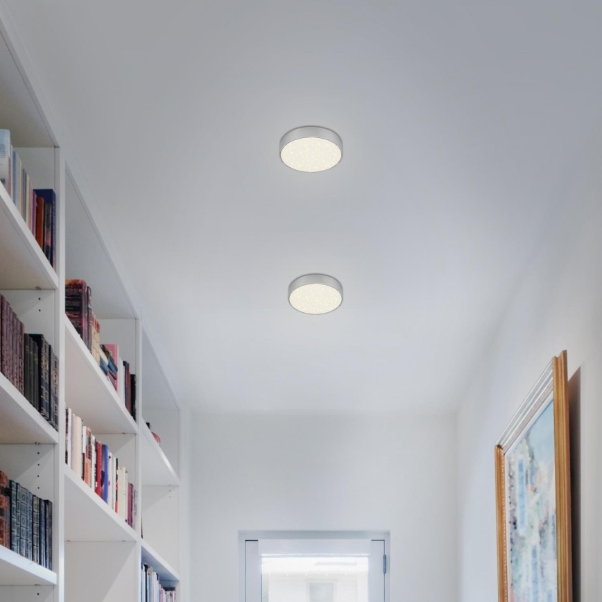 Briloner 7072-414 - LED Ceiling light STAR SKY LED/11W/230V 4000K d. 15 cm silver