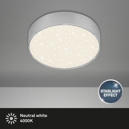 Briloner 7072-414 - LED Ceiling light STAR SKY LED/11W/230V 4000K d. 15 cm silver