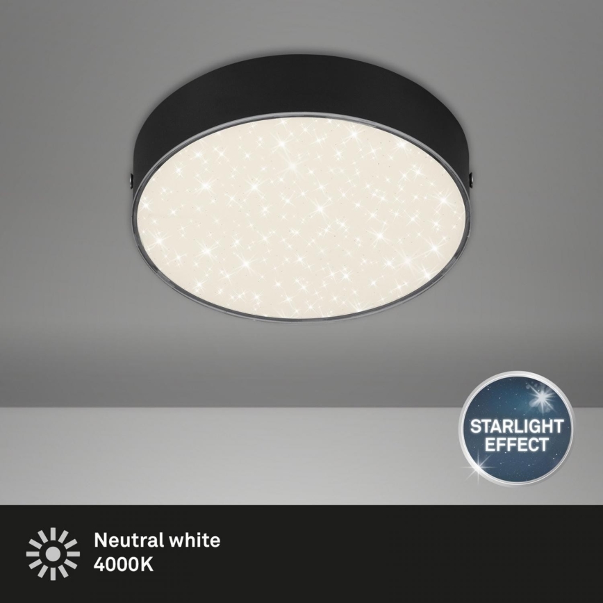 Briloner 7072-415 - LED Ceiling light STAR SKY LED/11W/230V 4000K d. 15 cm black