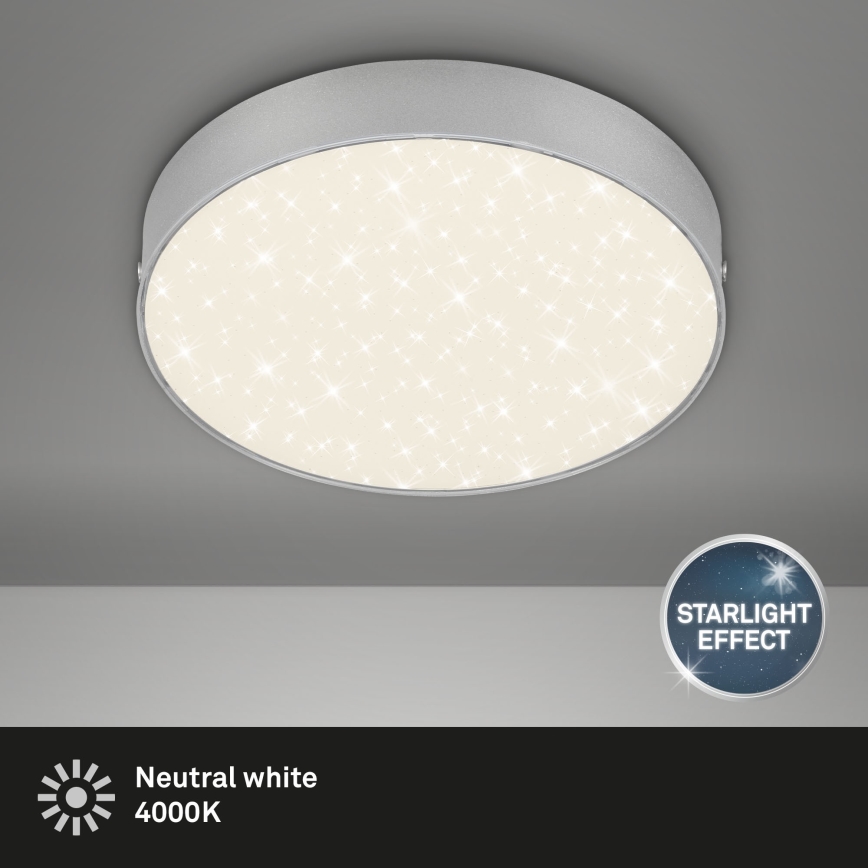Briloner 7073-414 - LED Ceiling light STAR SKY LED/16W/230V 4000K d. 21 cm silver