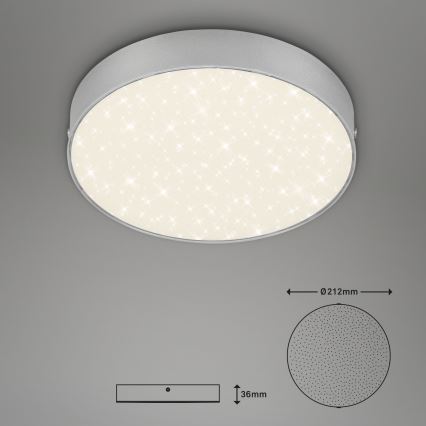 Briloner 7073-414 - LED Ceiling light STAR SKY LED/16W/230V 4000K d. 21 cm silver