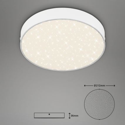 Briloner 7073-416 - LED Ceiling light STAR SKY LED/16W/230V 4000K d. 21 cm white