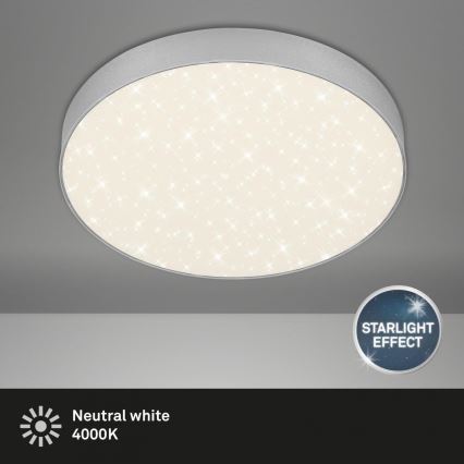 Briloner 7074-414 - LED Ceiling light STAR SKY LED/21W/230V 4000K d. 28 cm silver
