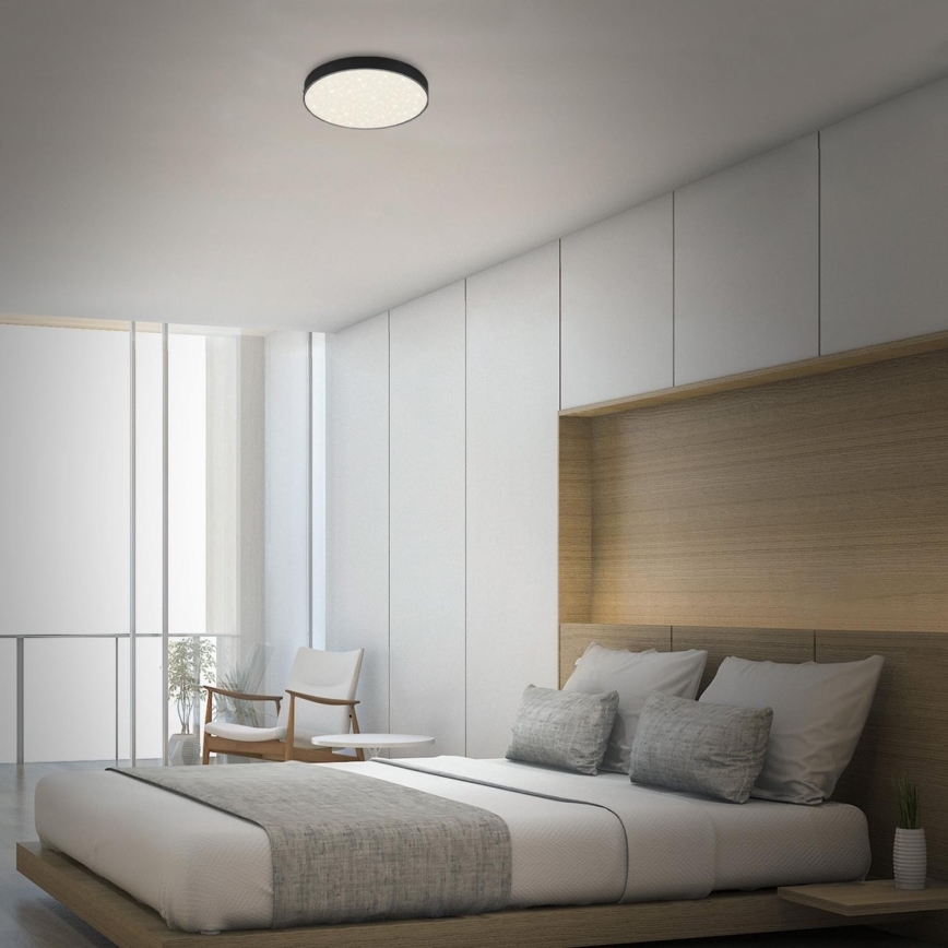 Briloner 7074-415 - LED Ceiling light STAR SKY LED/21W/230V 4000K d. 28 cm black