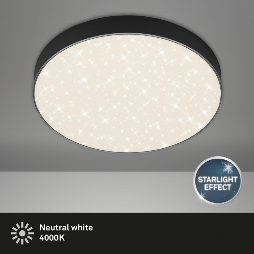 Briloner 7074-415 - LED Ceiling light STAR SKY LED/21W/230V 4000K d. 28 cm black