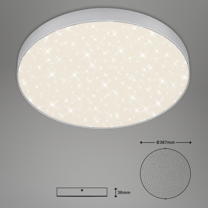 Briloner 7075-414 - LED Ceiling light STAR SKY LED/24,5W/230V 4000K d. 38 cm silver
