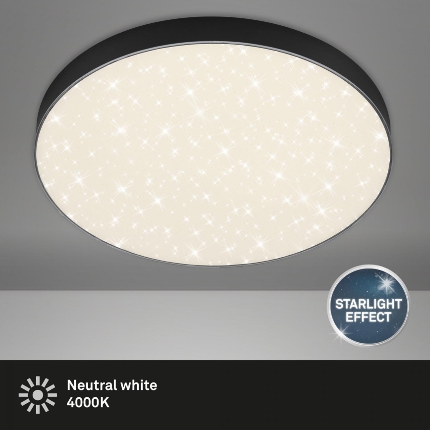 Briloner 7075-415 - LED Ceiling light STAR SKY LED/24,5W/230V 4000K d. 38 cm black