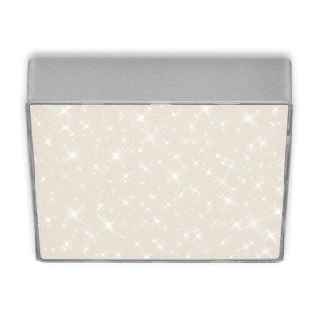 Briloner 7076-414 - LED Ceiling light STAR SKY LED/11W/230V 4000K 15x15 cm silver