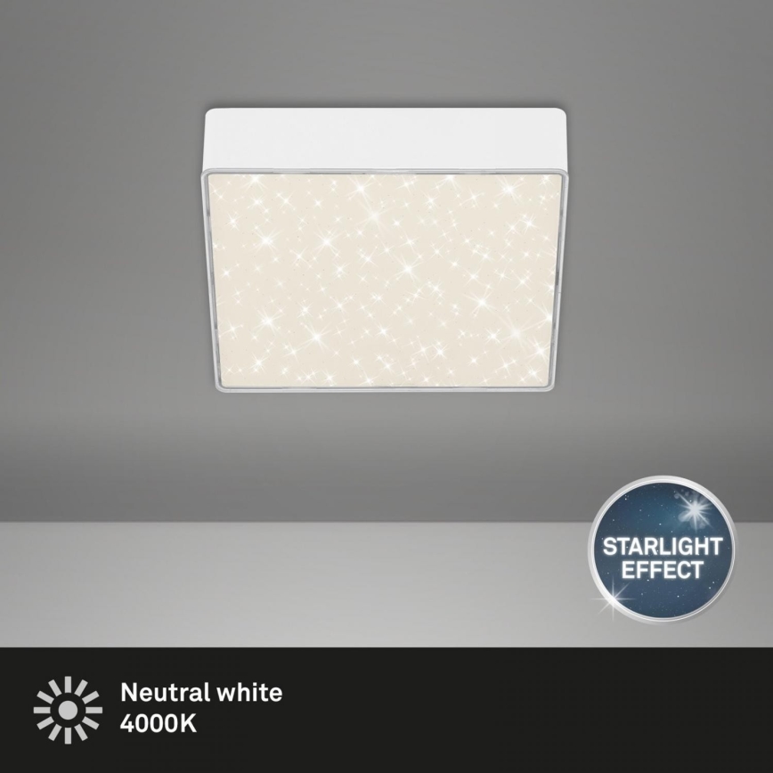 Briloner 7076-416 - LED Ceiling light STAR SKY LED/11W/230V 4000K 15x15 cm white
