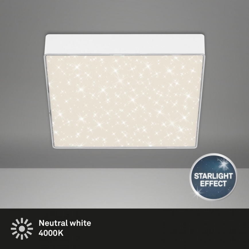 Briloner 7077-416 - LED Ceiling light STAR SKY LED/16W/230V 4000K 21x21 cm white