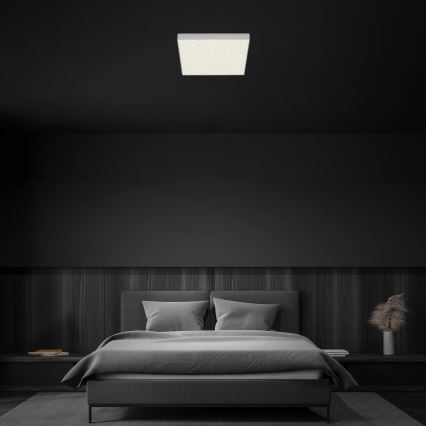 Briloner 7078-414 - LED Ceiling light STAR SKY LED/21W/230V 4000K 28x28 cm silver
